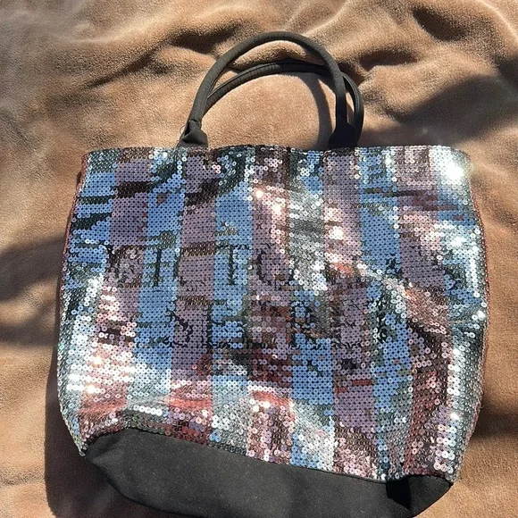 Victoria Secret Sequin Tote Bag - Picture 1 of 8